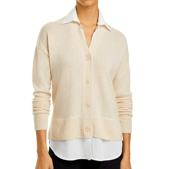 C by Bloomingdale's Cashmere Women's Split Hem Cardigan Sweater Size S MSRP $198 - Picture 1 of 5